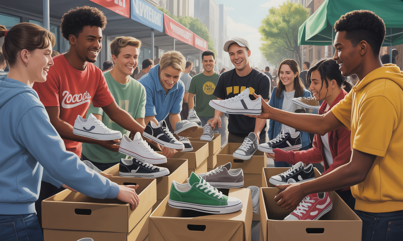 à ydes, shoes’up et les jeunes collaborent pour une collecte solidaire de baskets afin de leur offrir une seconde vie et soutenir la solidarité locale.