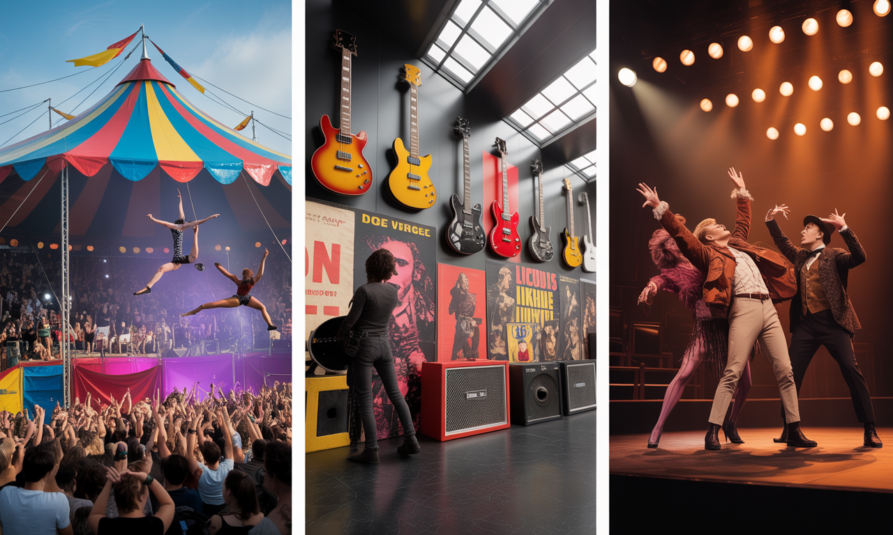 découvrez les temps forts de la culture rtbf avec le festival de cirque à bruxelles, une exposition rock dynamique à liège et un spectacle captivant au théâtre le vilar.