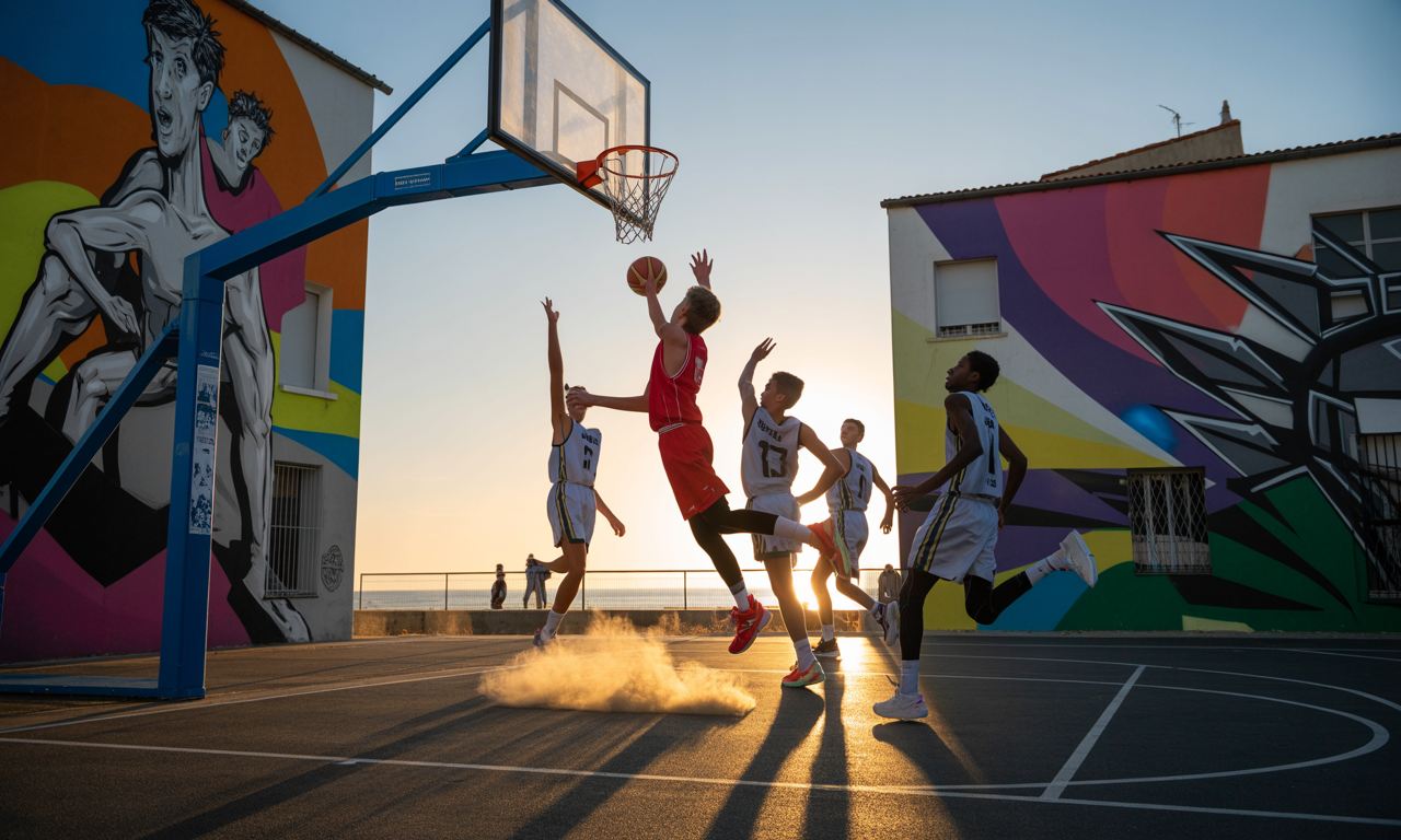 découvrez l'affrontement intense des jeunes talents du basket-ball lors d'un tournoi d'élite de deux jours, où les futurs espoirs du sport se mesurent pour la victoire.